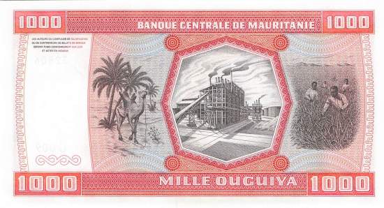 Mauretanien p3D 1000 Ouguiya 1981